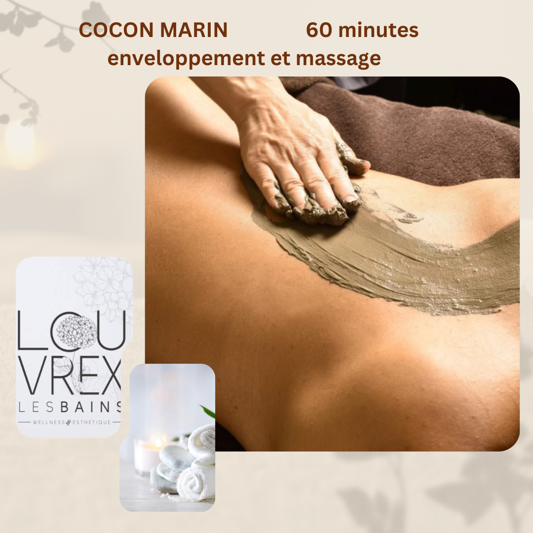 COCON MARIN enveloppement et massage 60 minutes