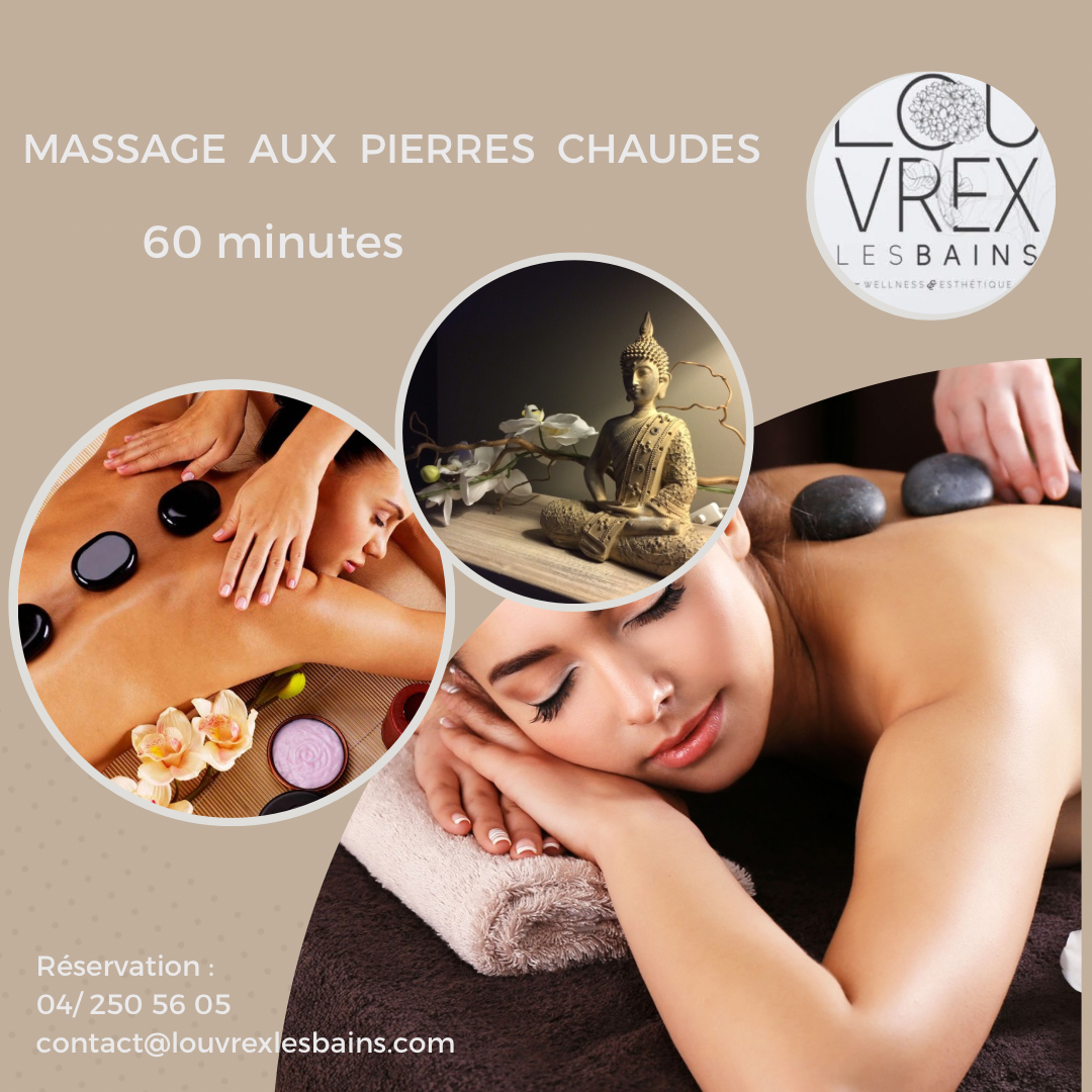 MASSAGE AUX PIERRES CHAUDES 60 minutes