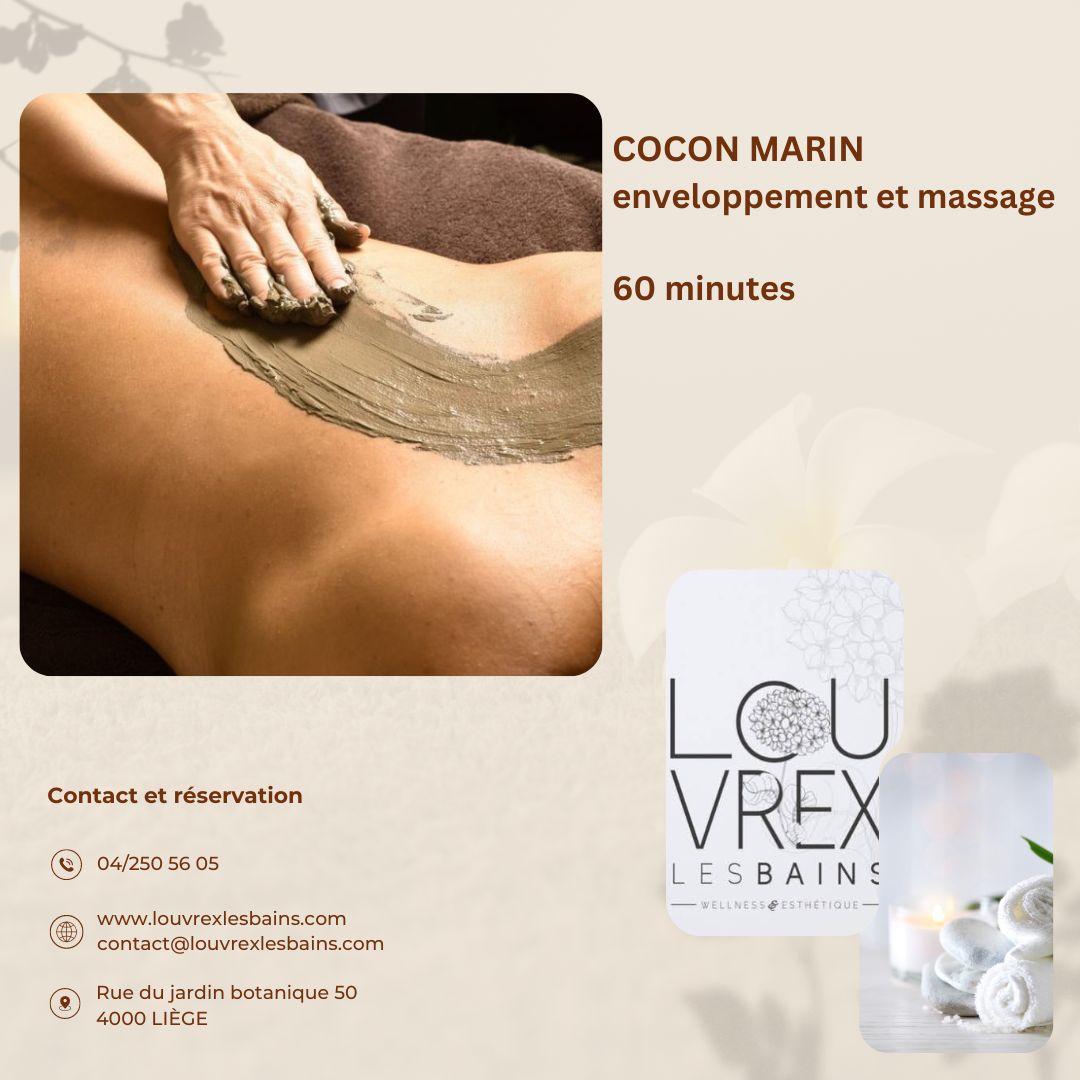 COCON MARIN  enveloppement et massage  60 minutes